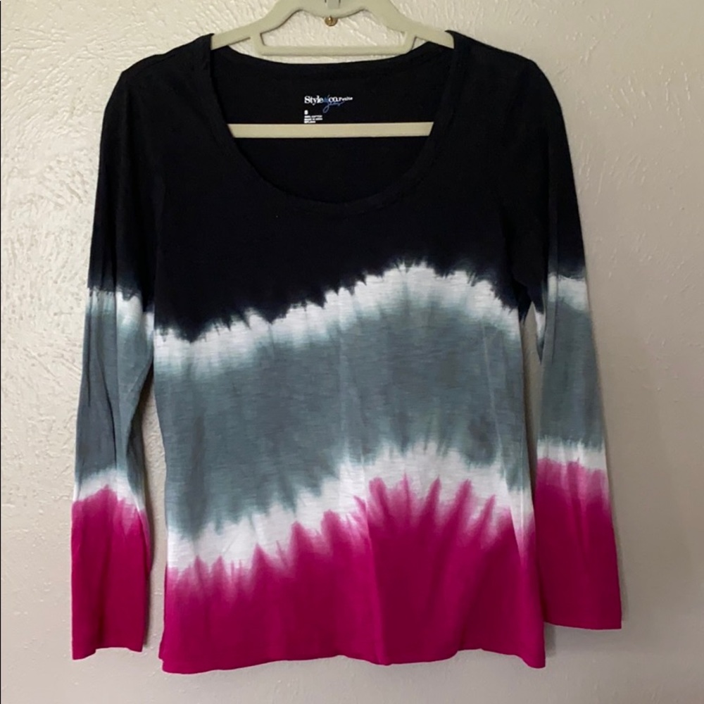 Petite Tie Dye Top